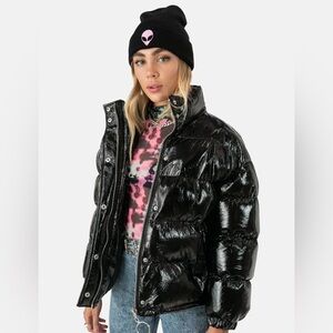 Adika Black Puffer Jacket